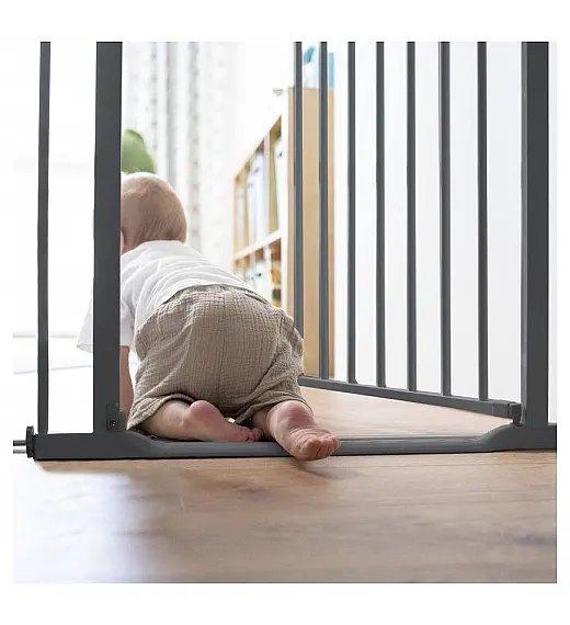 Varovalna ograja CLEAR STEP 2 Dark Grey Hauck