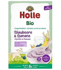 Holle Pahuljice od borovnice i banane na bazi kozjeg mlijeka od 6 mjeseca, 200g, BIO
