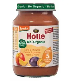 Holle jabuka i šljiva nakon 6 mjeseci, 190g, BIO DEMETER