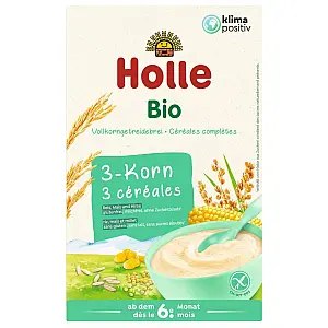 Holle kašica 3 zrna sa 6.mj., 250g, BIO