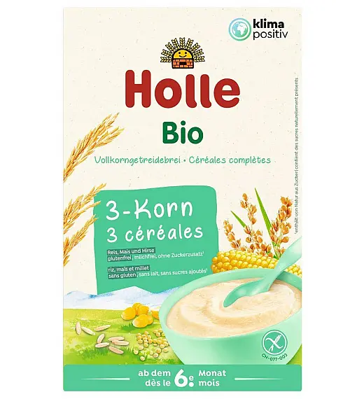 Kaša bez glutena s 3 zrna, Holle