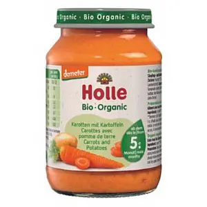 Holle Kašica od mrkve s krumpirom od 5. mjeseca, 190g, BIO DEMETER