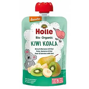 Holle vočni pire KOALA kiwi, kruške i banane nakon 8 mjeseca,100 g BIO DEMETER