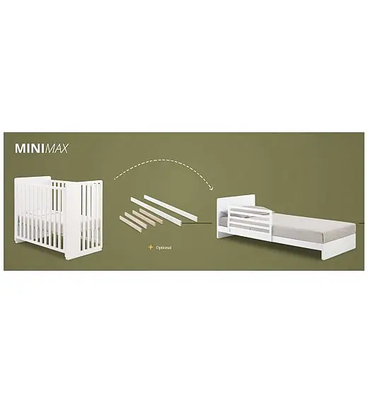 Dječji krevetič MINIMAX White Natural