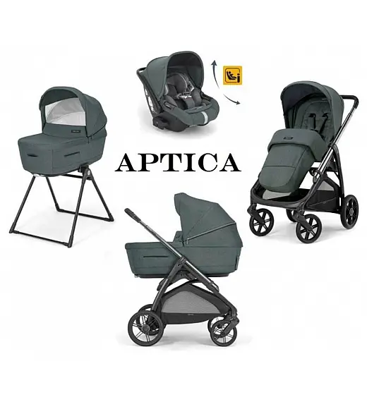 Dječja kolica 4u1 APTICA Quattro Recline Emerald Green Inglesina