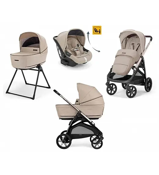 Dječja kolica 4u1 Quattro APTICA Darwin Recline Pashmina Beige Inglesina