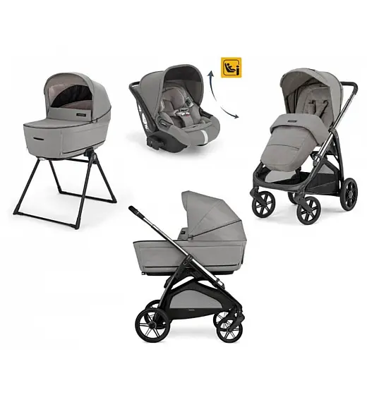 Dječja kolica 4u1 APTICA Quattro Darwin Recline Platinum Grey Inglesina
