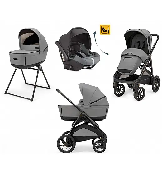 Dječja kolica 4u1 Quattro APTICA XT DARWIN RECLINE Canyon Grey Inglesina
