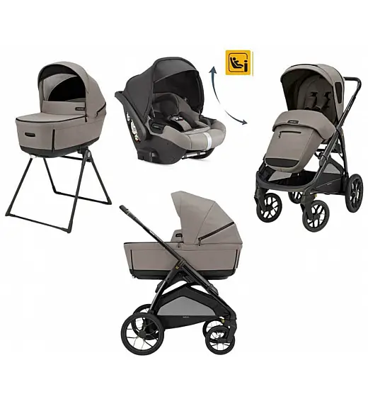Otroški voziček 4v1 Quattro APTICA XT DARWIN RECLINE Tundra Beige Inglesina