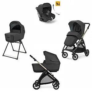 Otroški Voziček 4v1 ELECTA Darwin Recline Upper Black