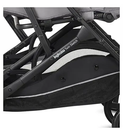 Dječja kolica za blizance Inglesina TWIN SKETCH Black Grey