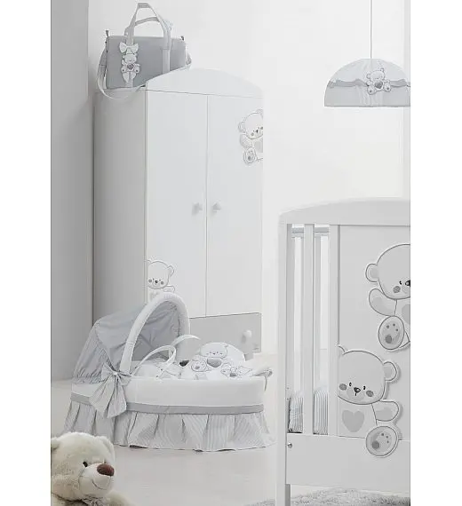 Drveni ormar JOLIE White Grey Italbaby