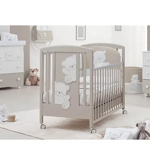 JOLIE White Choco drveni krevetič i madrac Italbaby