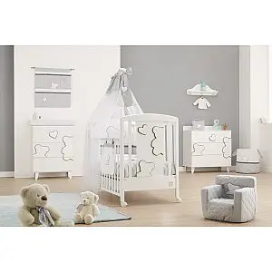Previjalna miza z banjico MATISSE White
