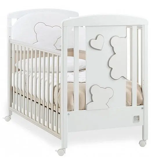 MATISSE White Choco drveni krevetič i madrac Italbaby