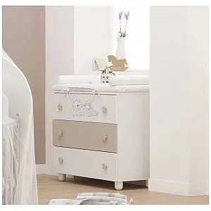 Lesena komoda SOGNI D'ORO White Choco