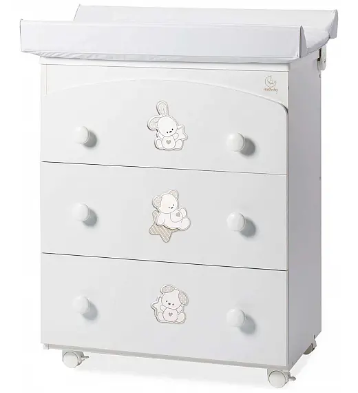 Komoda sa kadicom SWEET STAR White Italbaby