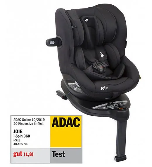 i-SPIN 360 i-Size Coal - autosjedalica 40-105 cm