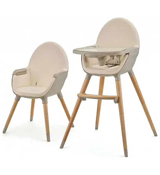 Visoka stolica 2u1 FINI 2 Beige Kinderkraft