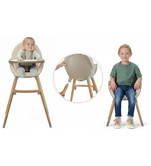 Visoka stolica 2u1 FINI 2 Beige Kinderkraft