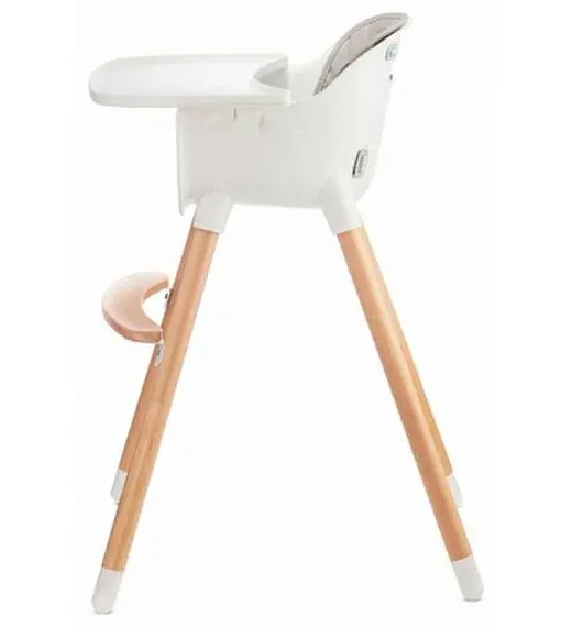 Stolček za hranjenje 2v1 SIENNA Grey Kinderkraft