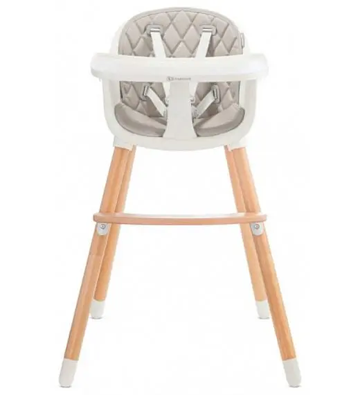 Stolček za hranjenje 2v1 SIENNA Grey Kinderkraft