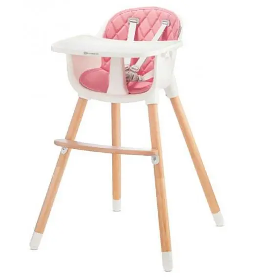 Stolček za hranjenje 2v1 SIENNA Pink Kinderkraft