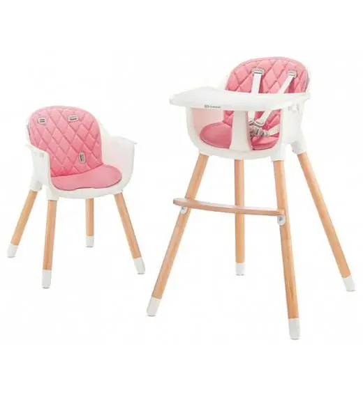 Stolček za hranjenje 2v1 SIENNA Pink Kinderkraft