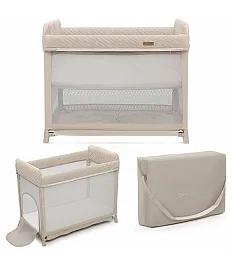 MOON DREAM Beige zložljiva prenosna posteljica