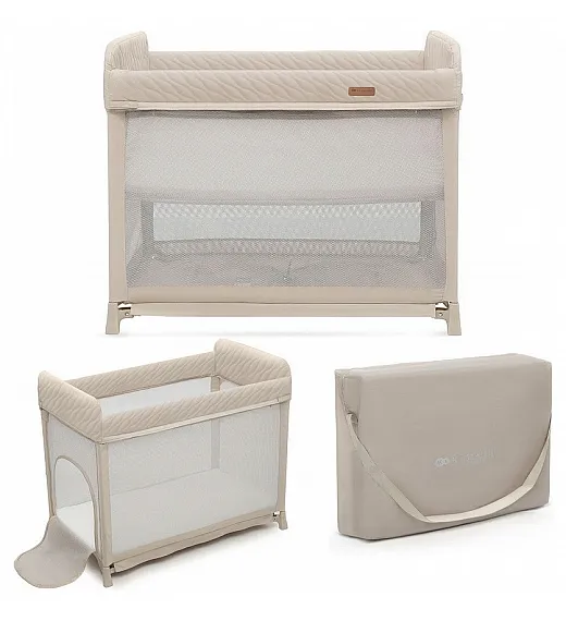 MOON DREAM Beige zložljiva prenosna posteljica Kinderkraft