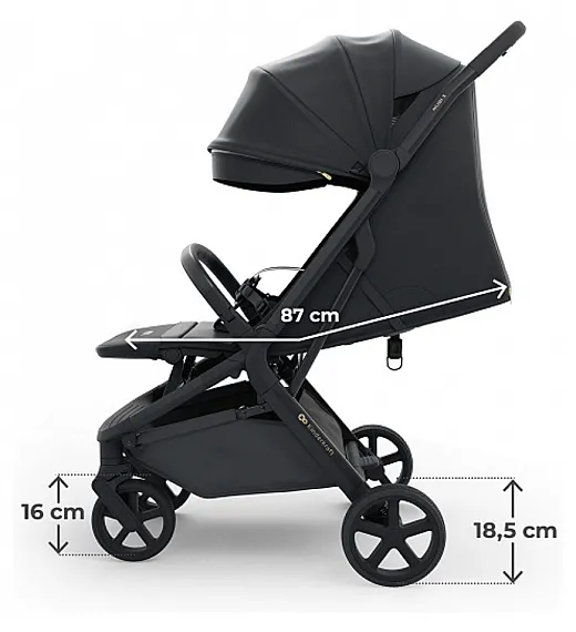 Dječja sportska kolica Kinderkraft NUBI 3 Midnight Black Kinderkraft