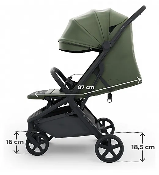 Otroški športni voziček Kinderkraft NUBI 3 Mystic Green Kinderkraft