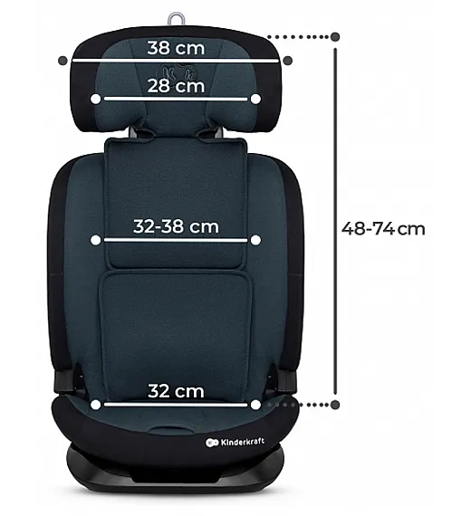 ONETO 3 Graphite Black - Kinderkraft avtosedež I-Size 76-150 cm Kinderkraft ONETO 3 Graphite Black - Kinderkraft avtosedež I-Size 76-150 cm Kinderkraft