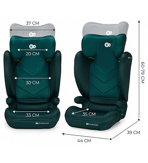 Avtosedež Kinderkraft I-Size I-SPARK Green 100-150 cm Kinderkraft