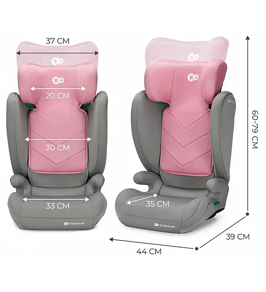 Avtosedež Kinderkraft I-Size I-SPARK Pink 100-150 cm Kinderkraft