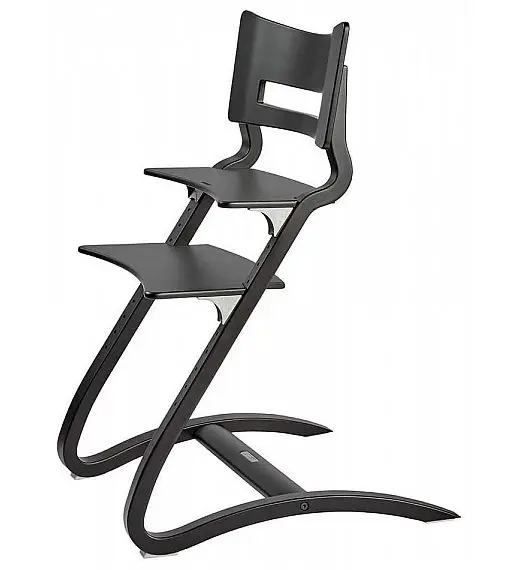Stolček za hranjenje CLASSIC Black Leander