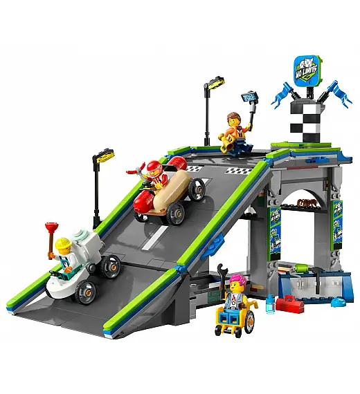 Lego® City 60460 Brez meja: Klančina za dirkanje z avtomobilčki Lego