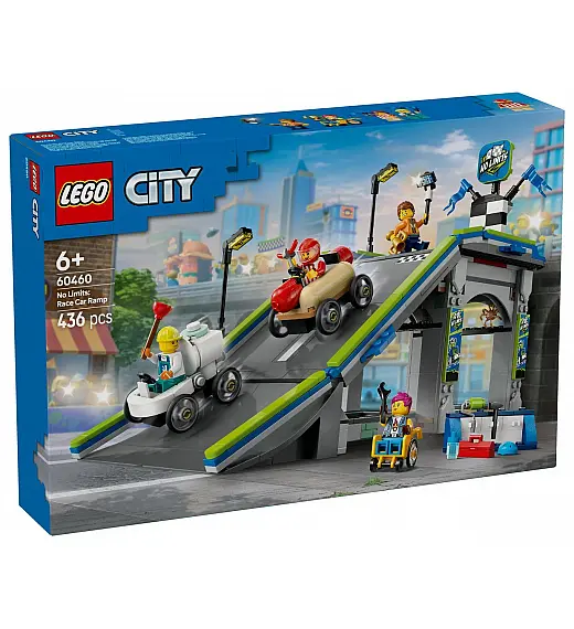Lego® City 60460 Brez meja: Klančina za dirkanje z avtomobilčki Lego