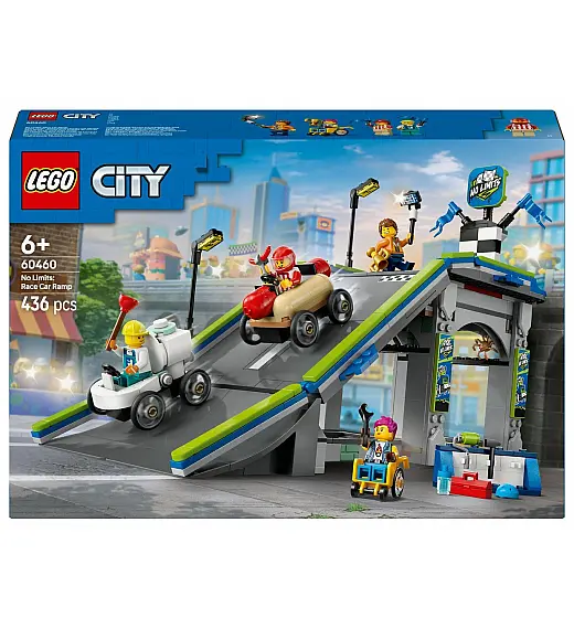 Lego® City 60460 Brez meja: Klančina za dirkanje z avtomobilčki Lego
