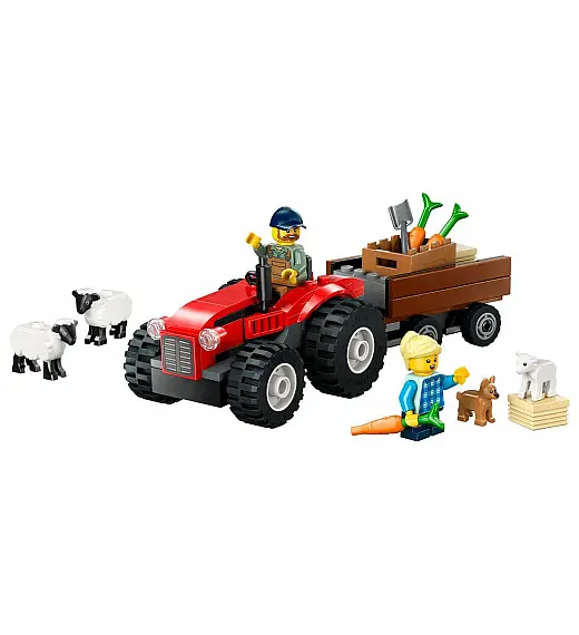 Lego® City 60461 Rdeči kmetijski traktor s prikolico in ovčka Lego