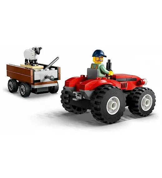 Lego® City 60461 Rdeči kmetijski traktor s prikolico in ovčka Lego