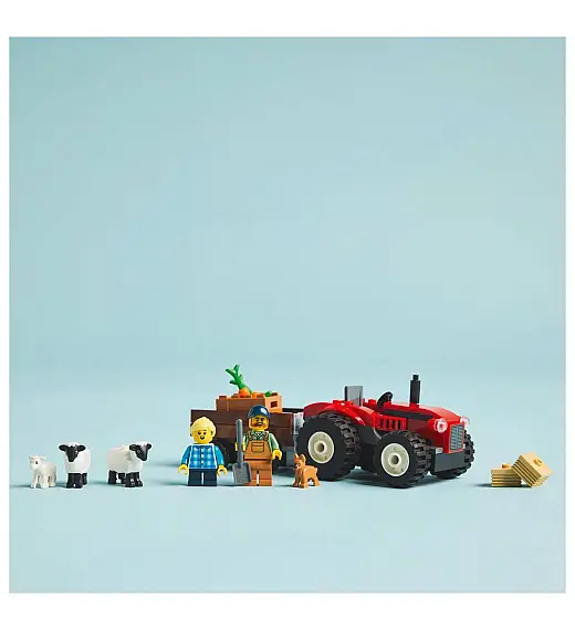 Lego® City 60461 Rdeči kmetijski traktor s prikolico in ovčka Lego