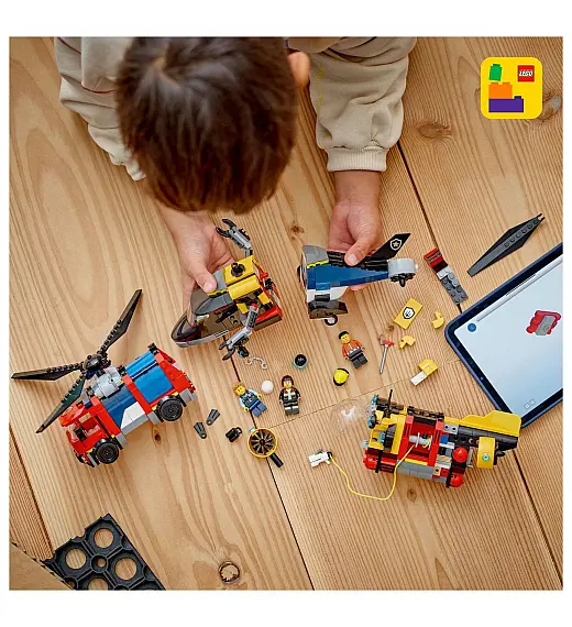 Lego® City 60462 Remiks helikopter, gasilsko vozilo in podmornica Lego