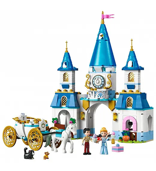 Lego® Disney Princess™ 43275 Pepelkin grad in kočija s konjsko vprego Lego