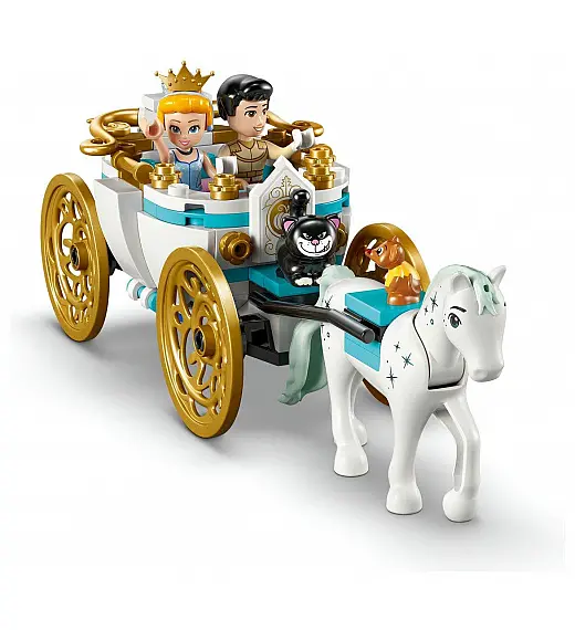 Lego® Disney Princess™ 43275 Pepelkin grad in kočija s konjsko vprego Lego