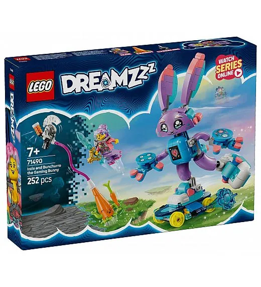 LEGO® Dreamzzz 71490 Izzie in igričarski zajček Bunchurro Lego