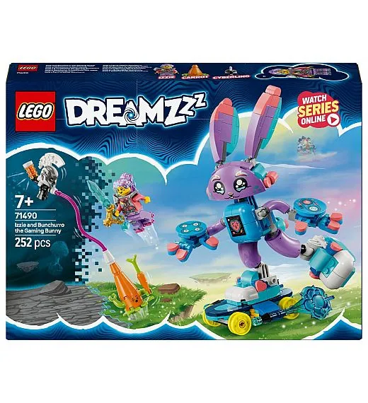 LEGO® Dreamzzz 71490 Izzie in igričarski zajček Bunchurro Lego