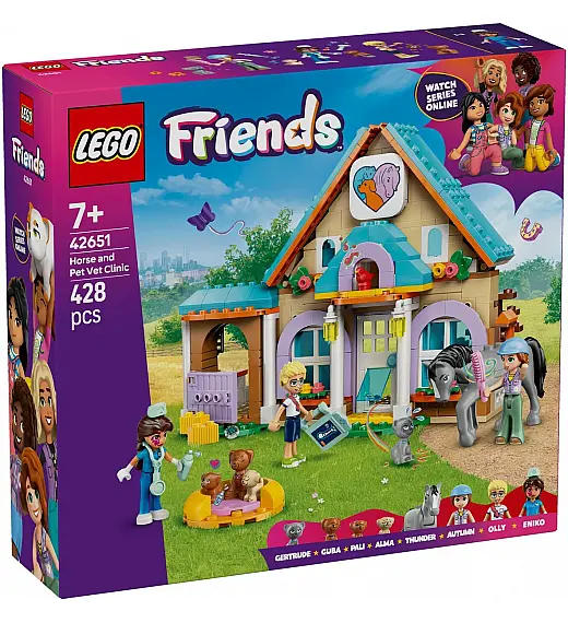 Lego® Friends 42651 Veterinarska klinika za konje in hišne ljubljenčke Lego