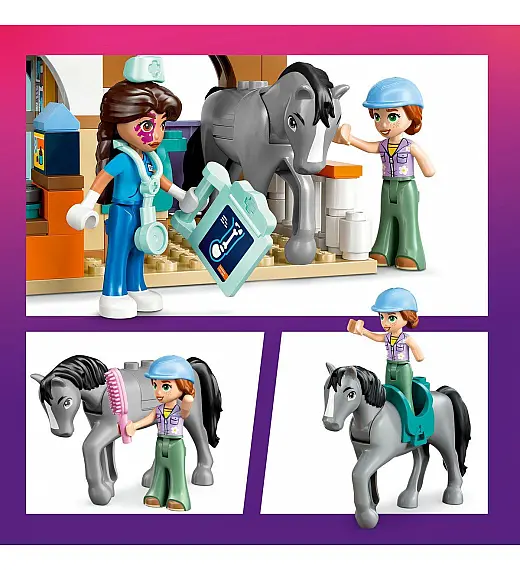Lego® Friends 42651 Veterinarska klinika za konje in hišne ljubljenčke Lego