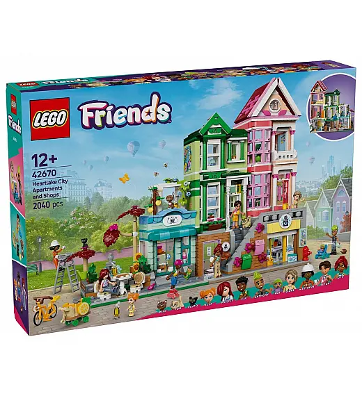 Lego® Friends 42670 Stanovanja in trgovine v Heartlake Cityju Lego